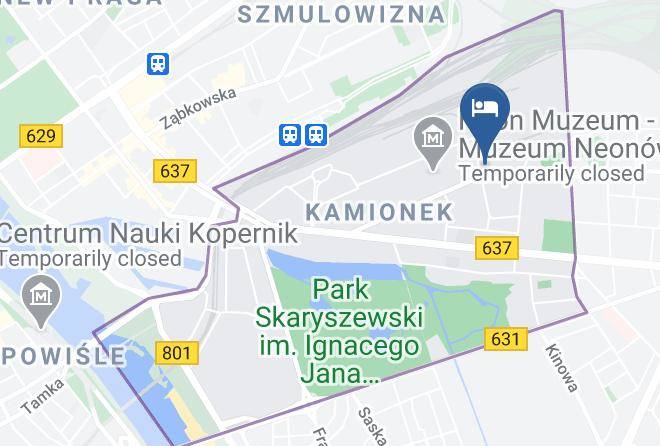 Warsaw - Kaktus Guest House 2 Maps