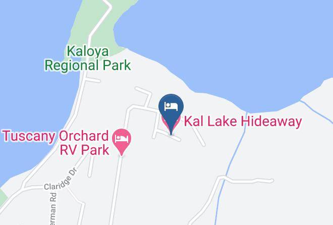 Central Okanagan - Kal Lake Hideaway Maps
