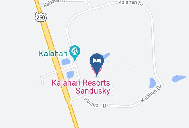 Kalahari Resorts Sandusky Map