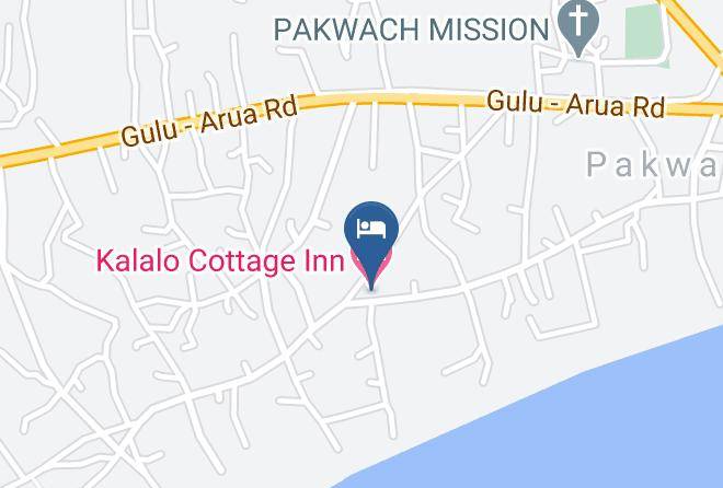 Kalalo Cottage Inn Carta Geografica - Nebbi - Jonam