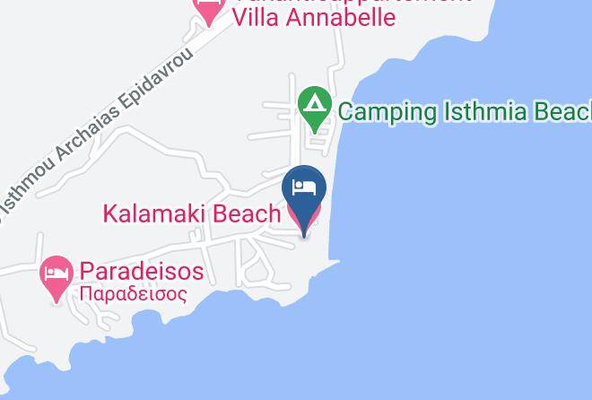 Korinthia - Kalamaki Beach Hotel Maps