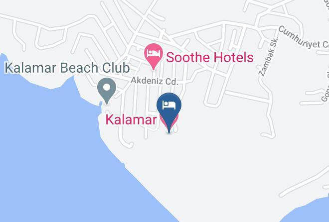 Kas - Kalamar Hotel Maps