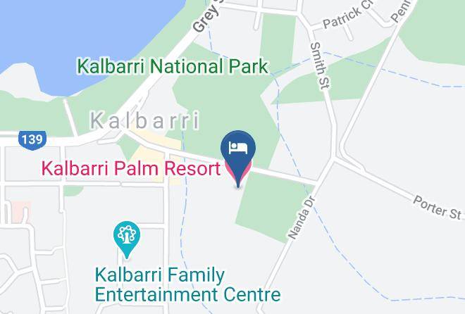 Kalbarri Palm Resort Map - Western Australia - Northampton