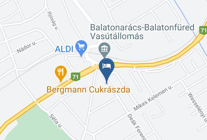 Balatonfured - Kaldy Panzio Es Etterem Maps