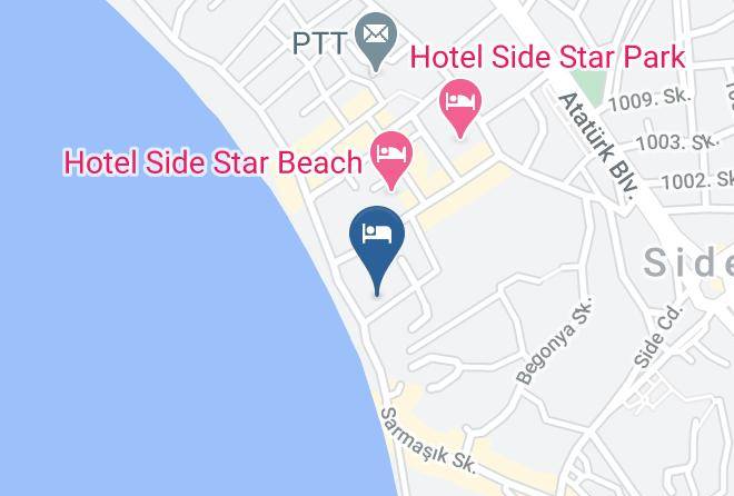Manavgat - Kale Beach Otel Maps