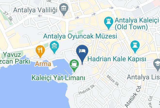 Kaleici Marina Boutique Hotel & Restaurant Map