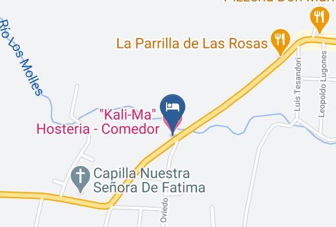 San Javier Department - Kali Ma Hosteria Comedor Maps