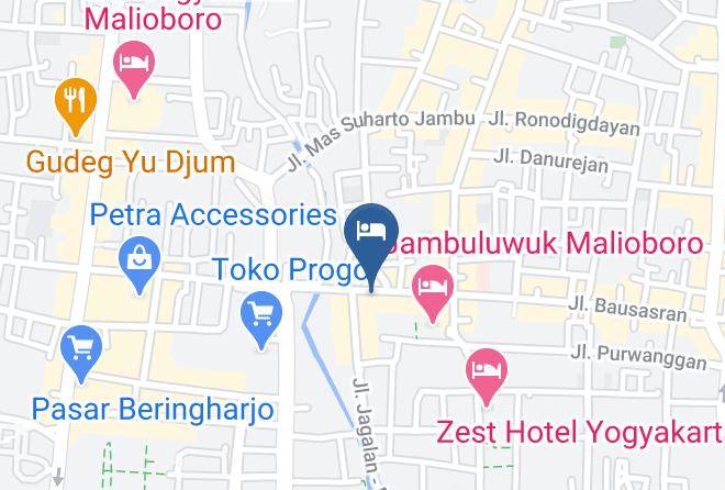 Kota Yogyakarta - Kalingga Hotel Maps