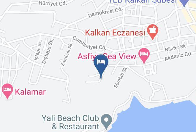 Kas - Kalkan Regency Hotel Maps