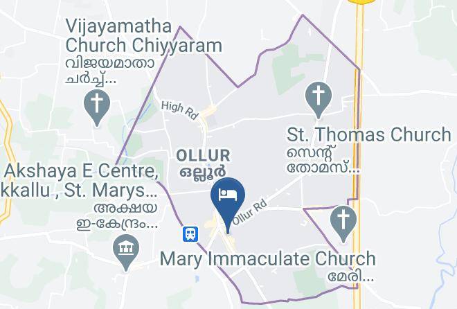 Thrissur - Kallada Sangeetha Hotels Maps