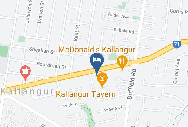 Kallangur Motel Map