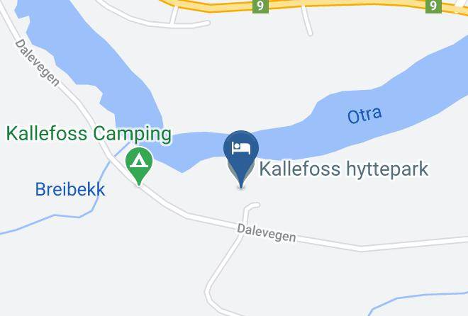 Valle - Kallefoss Hyttepark Maps