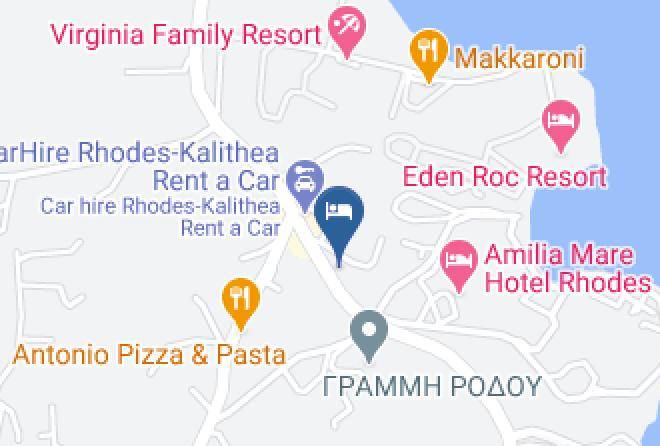 Dodecanese - Kallithea Hotel Maps