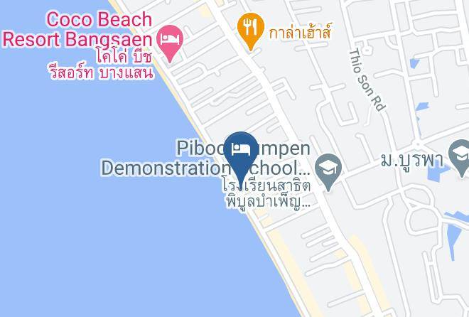 Kalm Bangsaen Hotel Map
