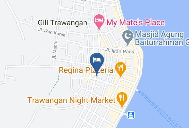 North Lombok Regency - Kalua Boutique Bungalows Maps