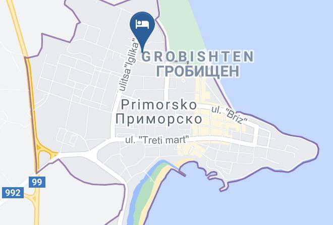 Primorsko - Kalypso Hotel Maps