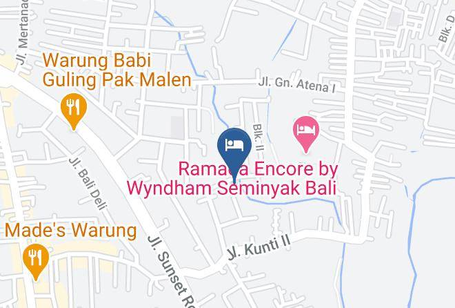 Badung Regency - Kamar Kamar Boutique Hotel Maps