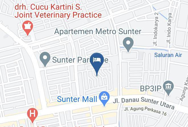 North Jakarta - Kamar Keluarga Sunter Maps