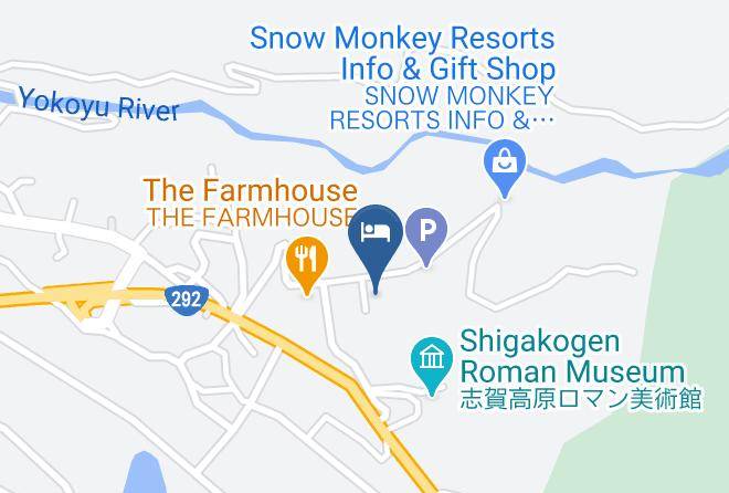 Yamanouchi Townshimotakai District - Kambayashi Hotel Senjukaku Maps