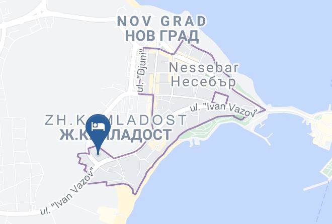 Nesebar - Kamenec Hotel Maps