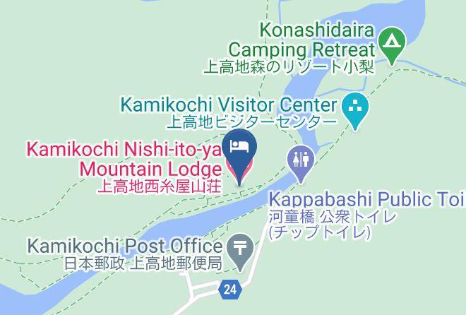 Matsumoto City - Kamikochi Nishi Ito Ya Mountain Lodge Maps