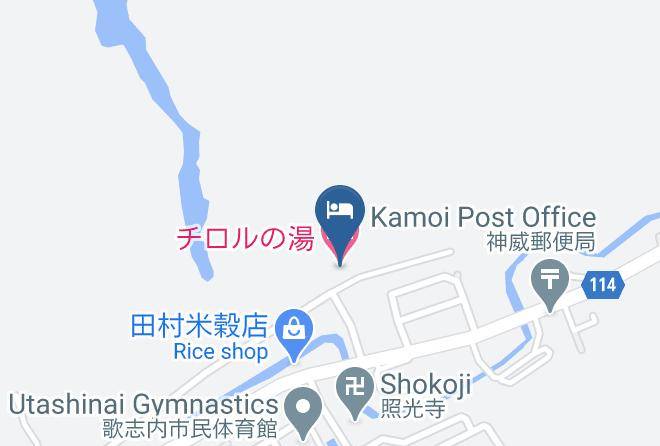 Utashinai City - Kamisunagawadake Panke No Yu Hot Spring Maps