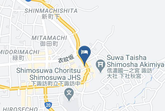 Shimosuwa Townsuwa District - Kamisuwa Onsen Maps