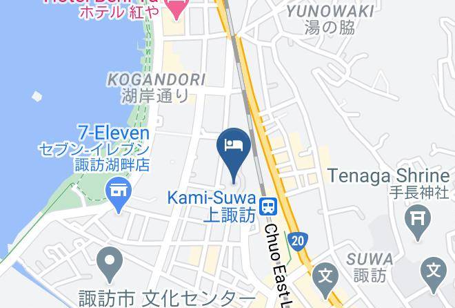 Suwa City - Kamisuwa Station Hotel Maps
