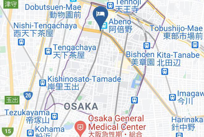 Osaka City Abeno Ward - Kammon Inn Osaka Maps