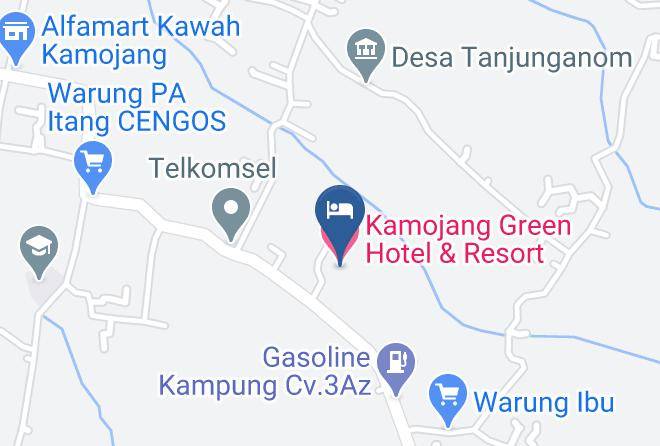 Garut Regency - Kamojang Green Hotel & Resort Maps