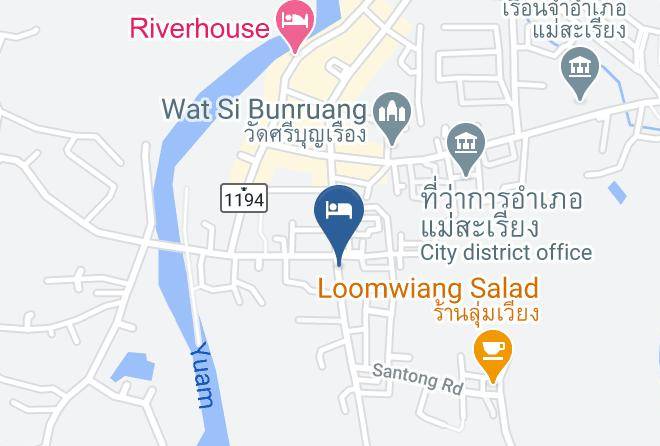 Amphoe Mae Sariang - Kamolsorn Hotel Maps