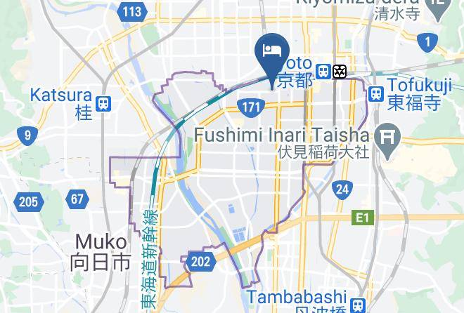 Kyoto City Minami Ward - Kamon Family Etemple Maps
