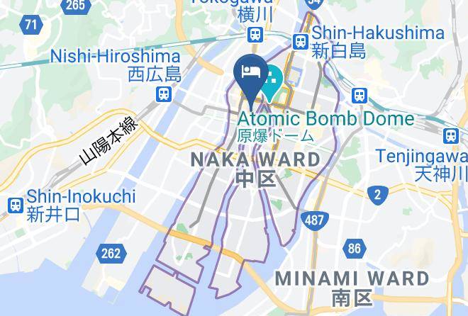 Hiroshima City Naka Ward - Kamon Hotel Seto Maps