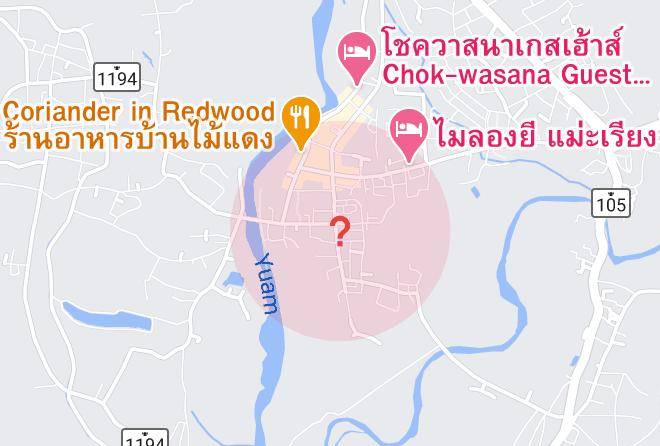 Amphoe Mae Sariang - Kamonsorn Hotel Maps