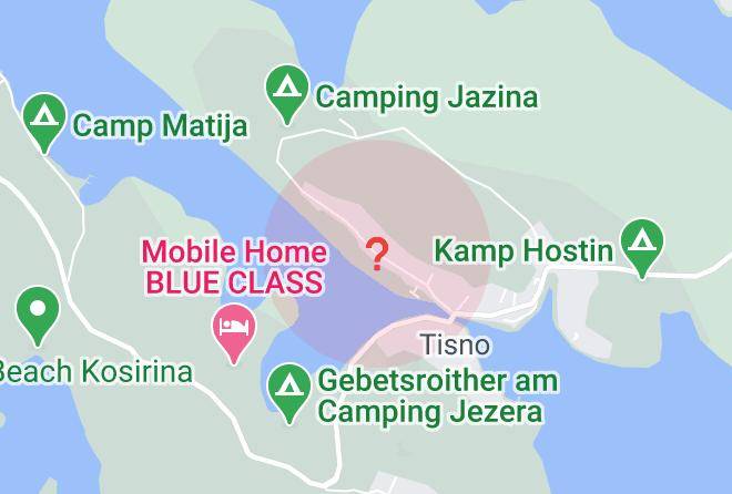 Tijesno - Kamp Dalmacija Maps