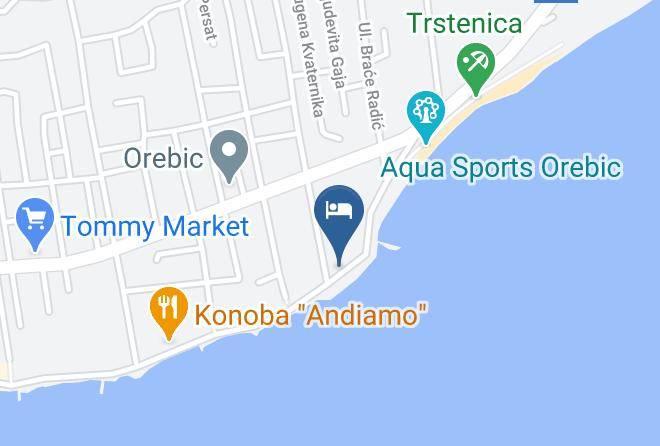 Orebic - Kamp Glavna Plaza Maps