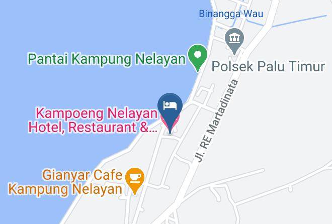 Kota Palu - Kampoeng Nelayan Hotel Restaurant & Convention Hall Maps