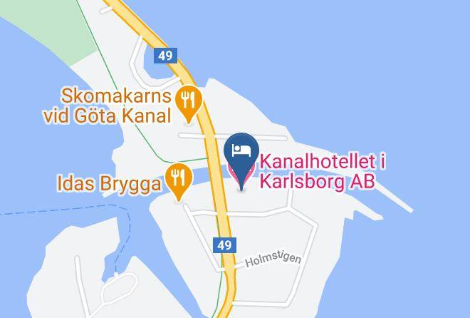 Kanalhotellet I Karlsborg Ab Map