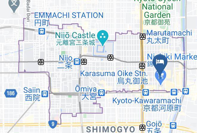 Kyoto City Nakagyo Ward - Kanamean Nishitomiya Maps