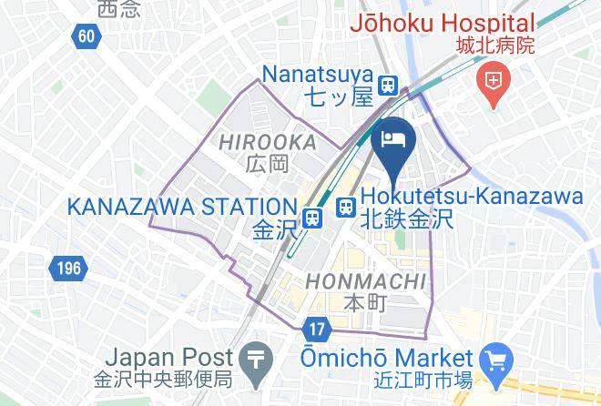 Kanazawa City - Kanazawa Central Hotel East Building Maps