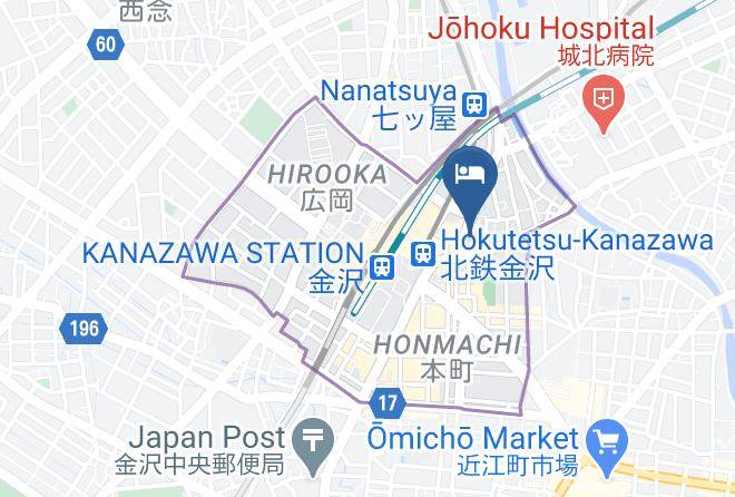 Kanazawa City - Kanazawa Central Hotel Main Building Maps