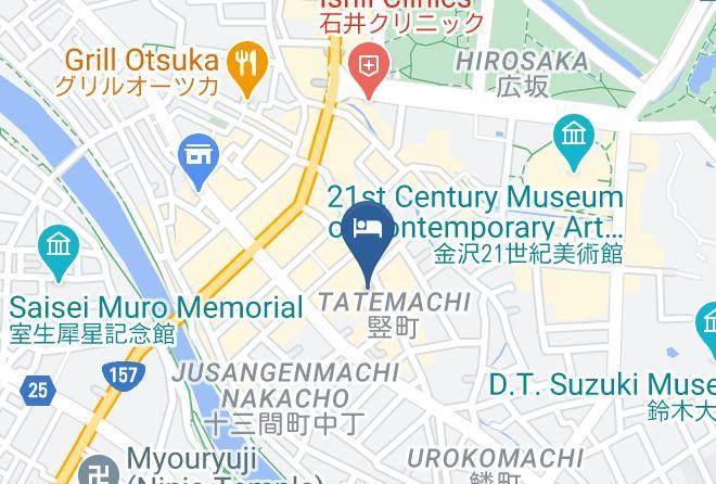 Kanazawa City - Kanazawa Machiya Inn Hana Maps