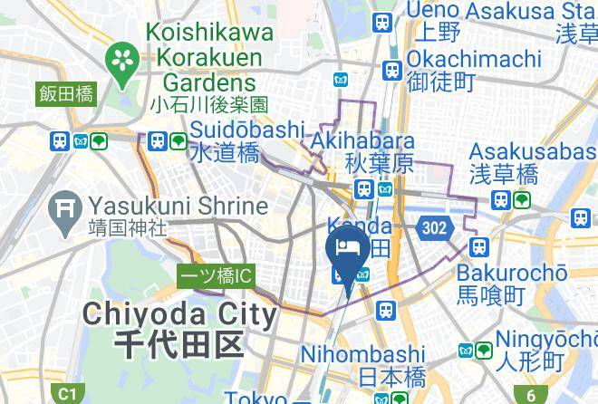 Chiyoda Ward - Kanda Station Hotel Maps