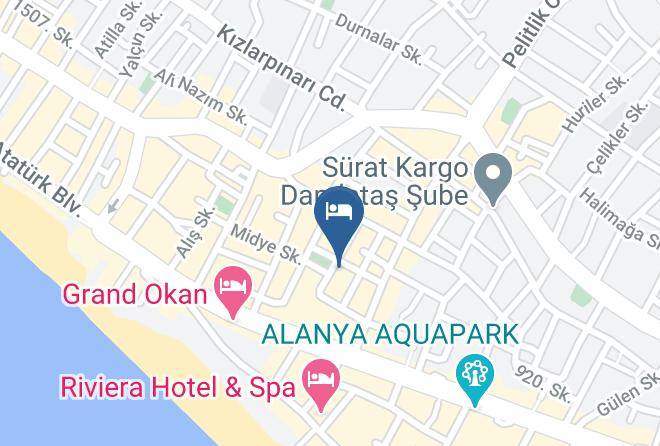 Alanya - Kandelor Hotel Maps