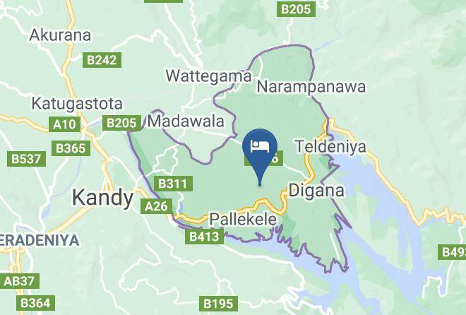Kandy - Kandy Hills Bungalow Maps