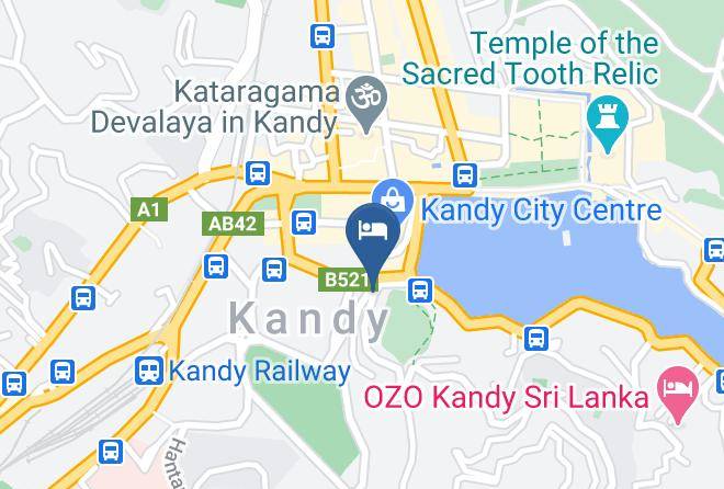 Kandy Lake Edge Map
