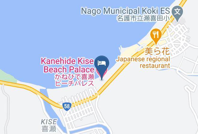 Nago City - Kanehide Kise Beach Palace Maps