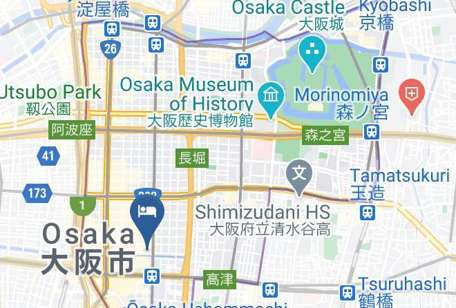 Osaka City Chuo Ward - Kaneyoshi Ryokan Maps