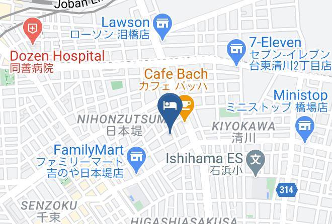 Taito Ward - Kangaroo Hotel Maps