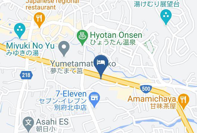 Beppu City - Hotel Umine Maps